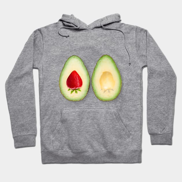 Avocado strawberries Hoodie by igorkalatay